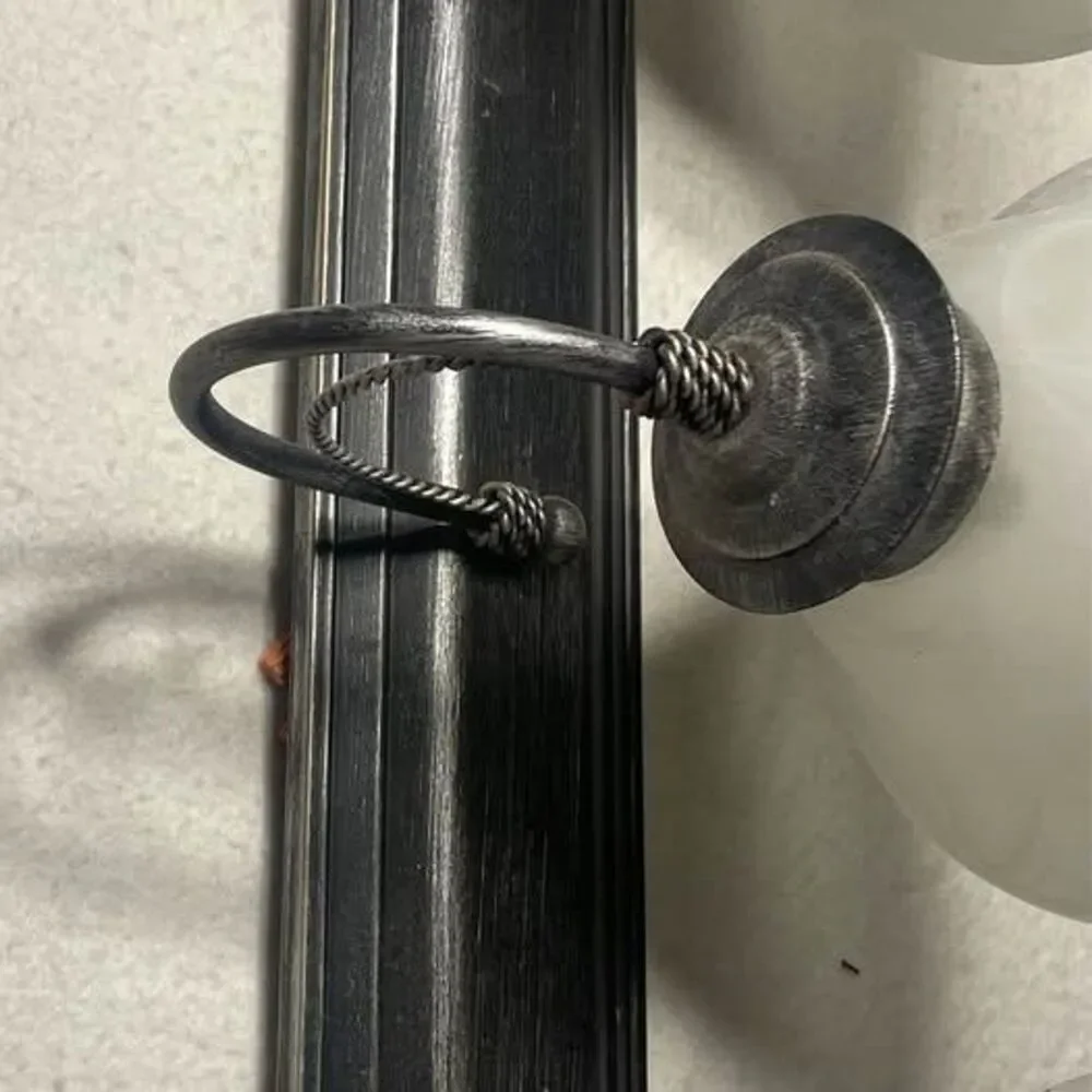 Color: Antique Black 3 Bulb Vanity Light for Bathroom - 3 Available $20 Each